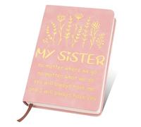 Sister Gifts from Sister Birthday Graduation Christmas Xmas Valentine's Day Galentines Funny Gifts from Brother Big Sister,Presents for Sisters,Journal Notebook A5,Diary Stationary Travel Journals