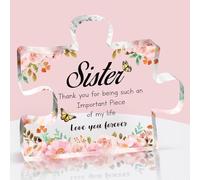 Sister Gifts from Sisters, Ideal Sister Birthday Gifts, Sister Plaque Gifts for Sisters, Besties, Best Friends on Her Birthday, Valentines Day, Graduation, Back to School, Christmas, Wedding Presents