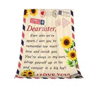 Sister Gifts,Gifts from Sister,Sister Birthday Gifts,To My Sister Gifts Blanket from Sister,Big Sister Gifts from Sister,Sister Blankets for Friendship Wedding Christmas Throw Blanket 100x130cm