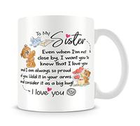 Sister Gifts, Teddy Bear Birthday Present, Big Sister Gifts, Best Sister Gift, Special Sister Gifts, Soul Mate Gift, Coffe,Tea Mug Unique 11oz White Ceramic Mug.