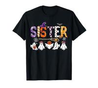 Sister Halloween Boo Ghost Horror Costume Family Funny Party T-Shirt