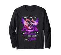 Sister In Heaven Birthday Shirt, Missing My Sister My Angel Long Sleeve T-Shirt