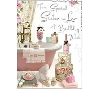 Sister-in-Law Birthday Card - Special Sister-in-Law - A Birthday Wish - from The Velvet Range - Special Finishes - Made in the UK
