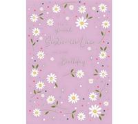 Sister-in-Law Birthday Card - Special Sister-in-Law - Floral Design - Special Finishes and Illustrated Insert Leaf - Made in the UK - Eco-Friendly