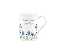 Sister-in-Law Gift Mug - Blooming Lovely Floral Bone China Cup - Tea/Coffee Present Mug