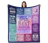 Sister In Law Gifts: Birthday, Wedding & Throw Blanket 50"x 60"