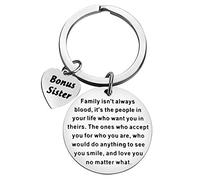 Sister in Law Gifts Unbiological Sister Keyring Bonus Sister Key Chain Stepsister Gifts Sisters Keyring Gifts for Best Friend Wedding Keyring Gifts for Bridal Shower Gifts