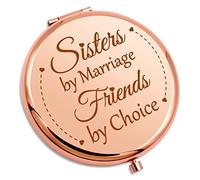 Sister In Law Gifts Wedding Gifts For Women Pocket Makeup Mirror Bridal Shower Gifts Friendship Gifts For Stepsister Bridesmaid Bride Compact Makeup Mirror Bonus Sister Gift Birthday Gifts