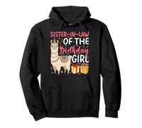 Sister-In-Law of the Birthday Girl Llama Birthday Party Pullover Hoodie