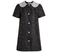 Sister Jane Chandelier Floral-jacquard Woven Mini Dress - Black - 10 (UK10 / S)