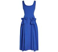 Sister Jane Diary Bow-embellished Woven Midi Dress - Blue - 6 (UK6 / XS)