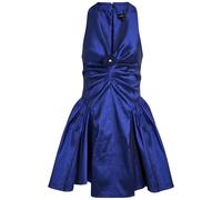 Sister Jane Marylin Ruched Taffeta Mini Dress - Blue - 6 (UK6 / XS)