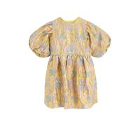 Sister Jane Meri Jacquard Metallic Cloqué Mini Dress - Yellow - 12 (UK12 / M)