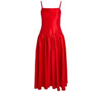 Sister Jane Quartet Taffeta Midi Dress - Red - 8 (UK8 / S)