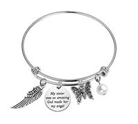 Sister Memorial Bracelet My Sister Was So Amazing God Made Her My Angel In Memory Of Sister Remembrance Jewelry Loss Of Sister Sympathy Gift