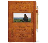 Sister Memorial Gifts, Letters To My Sister In Heaven Journal 200 Pages Notebook A5 Lined with Window in Cover, In Loving Memory of Sister, Sympathy Condolence Remembrance Gifts for Loss of Sister