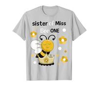 Sister of Miss Bee One Baby Bumble Bee Girl's 1st Birthday T-Shirt