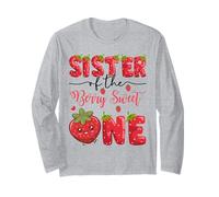 Sister of The Berry Sweet One Strawberry First Birthday Long Sleeve T-Shirt