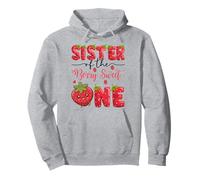 Sister Of The Berry Sweet One Strawberry First Birthday Pullover Hoodie