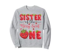 Sister Of The Berry Sweet One Strawberry First Birthday Sweatshirt