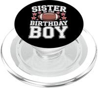 Sister Of The Birthday Boy Football Celebration Style PopSockets PopGrip for MagSafe