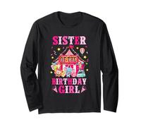 Sister Of The Birthday Girl Circus Carnival Family Party Long Sleeve T-Shirt