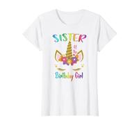 Sister Of The Birthday Girl Shirt, Matching Outfit Unicorn T-Shirt