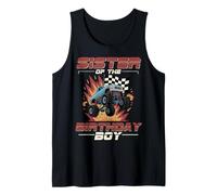 Sister of The Birthday Party Monster Truck Sister Tank Top
