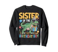 Sister Of The Birthday Party Outfit Dinosaur Squad Sister Sweatshirt