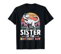 Sister of The Birthday Party Outfit Dinosaur Squad Sister T-Shirt