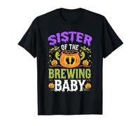 Sister of The Brewing Baby Halloween Pregnancy Baby Shower T-Shirt