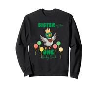Sister of the One Lucky Duck First Birthday Family Party Sweatshirt