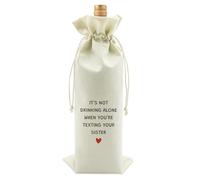 Sister Wine Bags from Sister Brother Friend Bestie Gift Bag