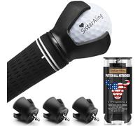 SisterAling 3-Prong Golf Ball Retriever Grabber Pick Up,Back Saver Claw Put On Putter Grip,Suction Cup Ball Grabber,Sucker for Golf Screws Tool
