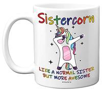 Stuff4 Sister Birthday Gifts - Sistercorn - Best Sister Mugs, Happy Birthday Sister Mug, Special Christmas Sister Gifts, Funny Xmas Tea Coffee Cup Cups, 11oz Ceramic Dishwasher Safe Mugs - Made in UK