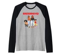 Sisterhood Black Women Melanin Drip Blood Halloween Squad Raglan Baseball Tee