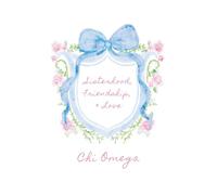 Sisterhood, Friendship and Love Notebook: Chi Omega Journal for Sorority Sisters - 110 Lined Pages, 6x9 Inches, Chi Omega Gifts