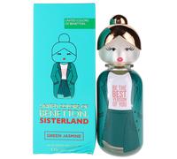 Benetton - Sisterland Green Jasmine, Eau de Toilette for Women - Long Lasting - Fresh, Modern and Young Fragance - Floral and Fruity Notes - Ideal for Day Wear - 80 ml