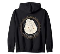 Sisters Always Connected By Heart Quote Matching Sister Zip Hoodie