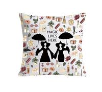 Sisters Apothecary Gift Witchcraft Witchy Lover Gift Magic Witch Inspired Pillow Cover Magic Lives Here Pillowcase (MAGIC LIVES pc uk)
