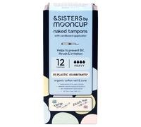 &SISTERS by Mooncup Naked Tampons with Cardboard Applicator (Heavy) - 12 Pack
