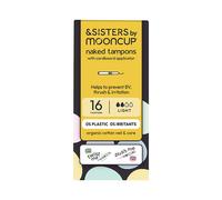 &SISTERS by Mooncup Organic Cotton Tampons with Eco Applicator - Light 16 Pack