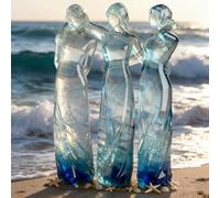 Sisters by My Side Sculpture, Celebrates Friendships Three Sisters Sculpture, Friend Birthday Gifts for Women, Special Christmas Birthday Friendship Day Present for Besties Female (3)