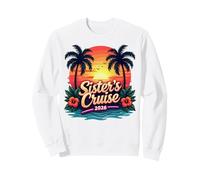Sister's Cruise 2026 Tropical Sunset Vacation Group Trip Sweatshirt