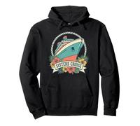 Sisters Cruise Matching Vacation Girls Trip Vintage Ship Pullover Hoodie