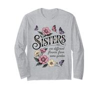 Sisters Different Flowers From Same Garden Matching Sister Long Sleeve T-Shirt