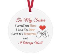 Sisters Gifts from Sister Christmas Ornament Gifts for Sister Birthday Gifts for Sister Big Little Sister Gift Sister in Law Gift Best Sister Gift Ideas for Mothers Day Thanksgiving Wedding Day