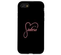 Sisters Heart Design Siblings Love Family Sis Case for iPhone SE (2020) / 7/8