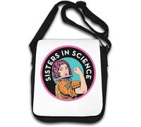 Sisters In Science Astronaut Graphic Shoulder Bag White