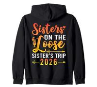 Sisters On The Loose Sister's Trip 2026 Vacation Summer Zip Hoodie